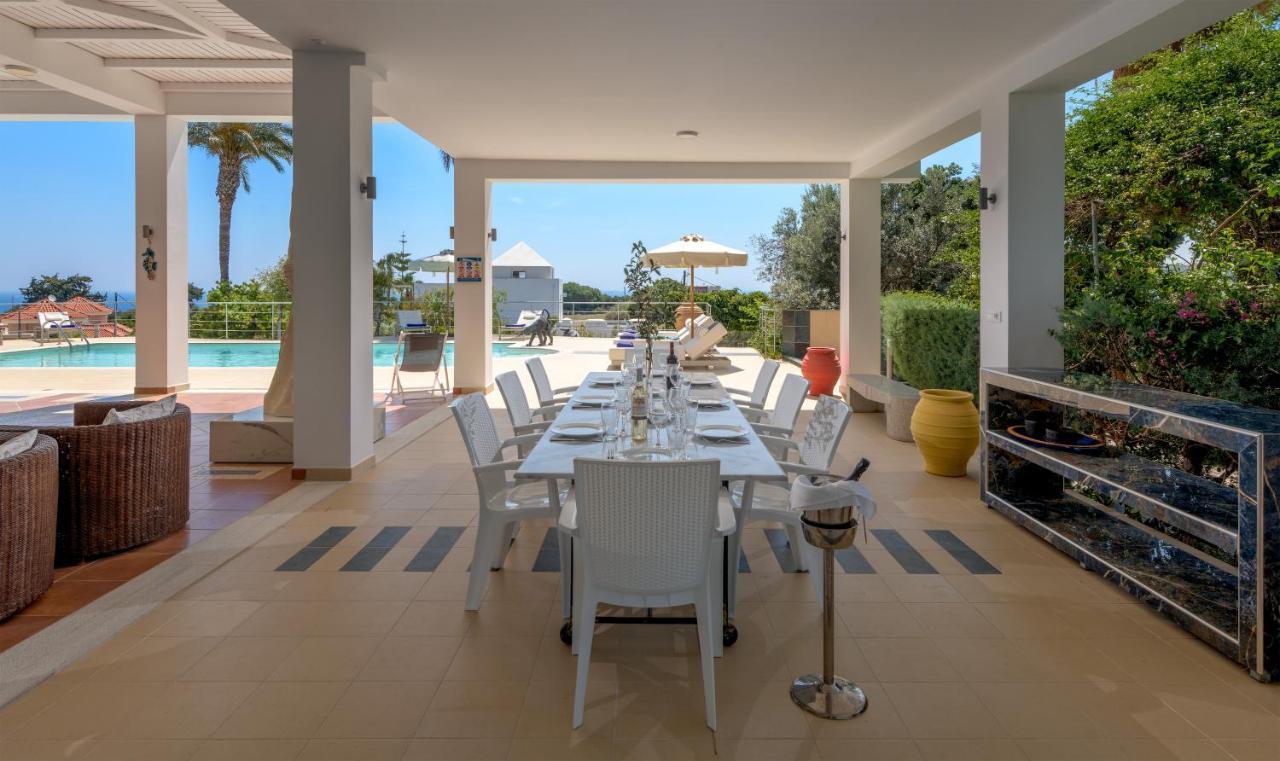 Grande Dame Villa Of Rhodes Asgourou エクステリア 写真