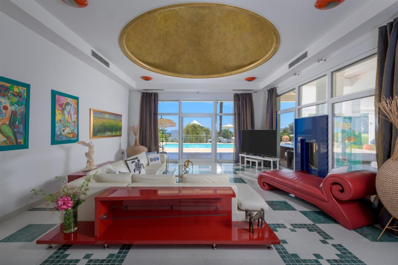 Grande Dame Villa Of Rhodes Asgourou エクステリア 写真